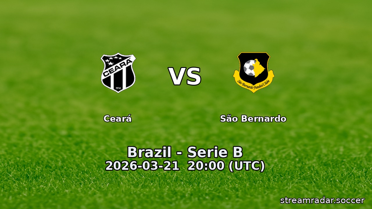 Ceará vs São Bernardo