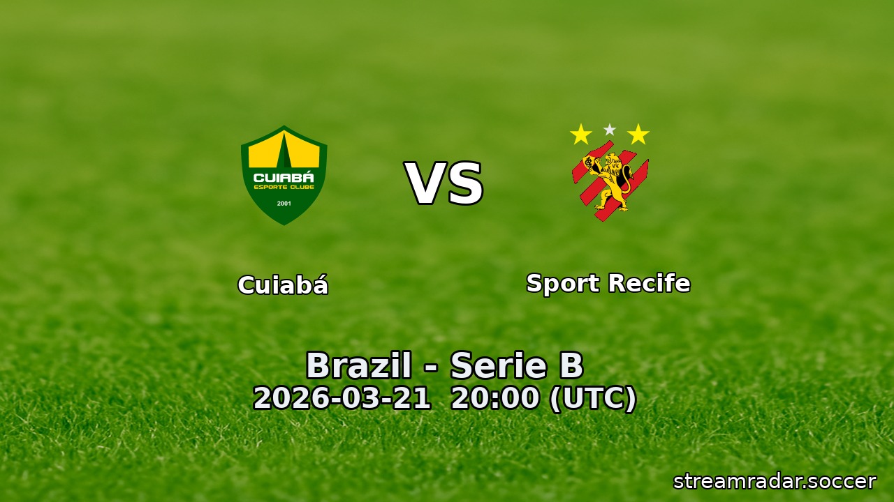 Cuiabá vs Sport Recife