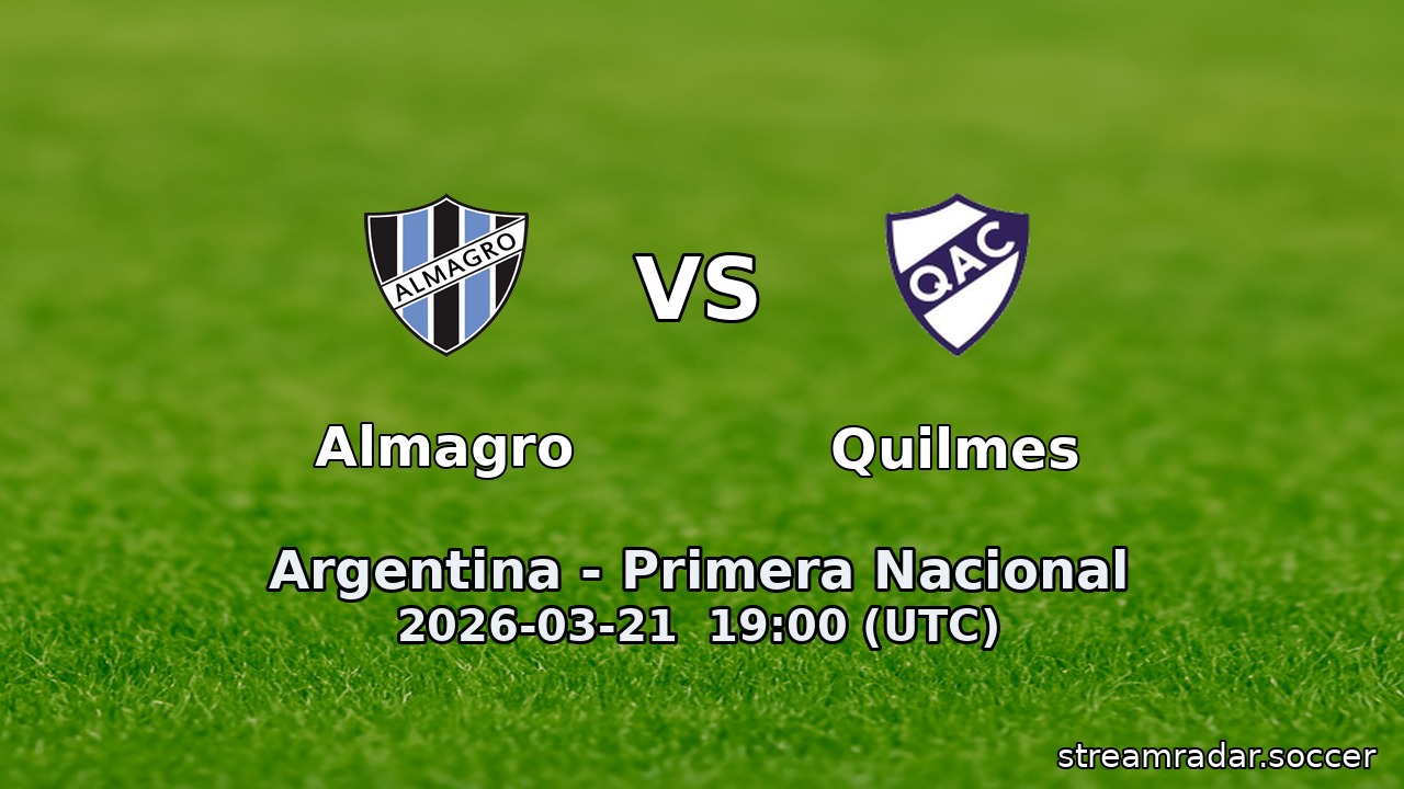 Almagro vs Quilmes