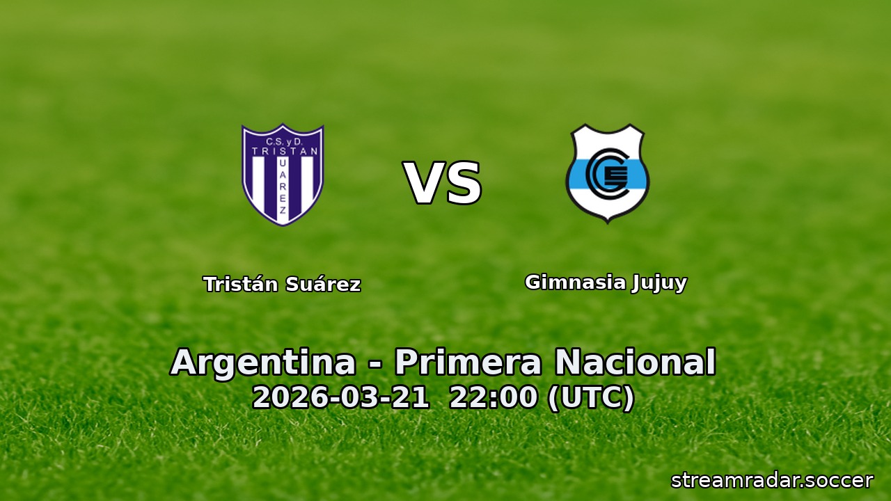 Tristán Suárez vs Gimnasia Jujuy