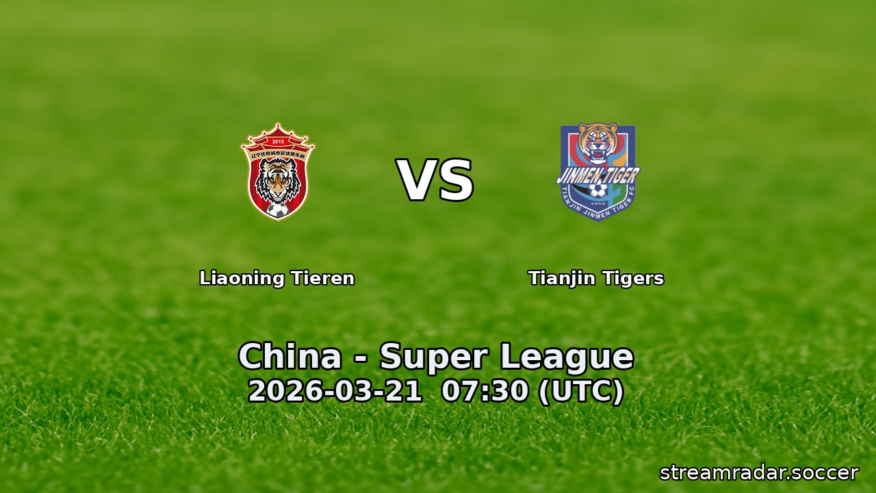 Liaoning Tieren vs Tianjin Tigers