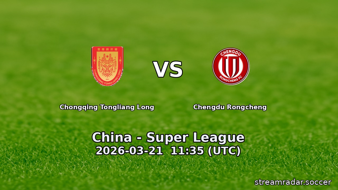 Chongqing Tongliang Long vs Chengdu Rongcheng