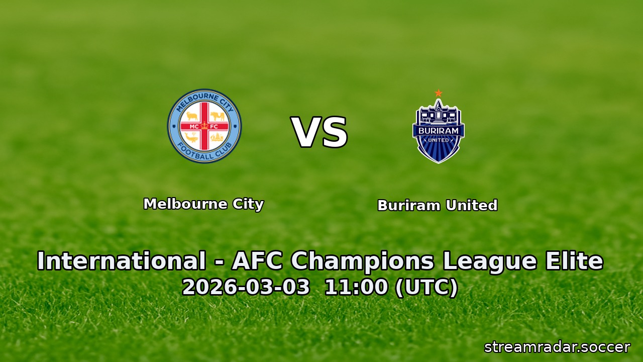 Melbourne City vs Buriram United