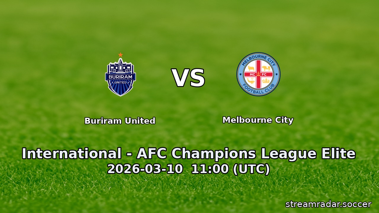 Buriram United vs Melbourne City
