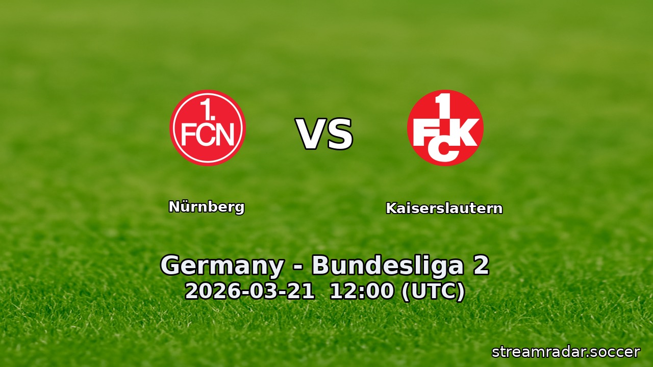 Nürnberg vs Kaiserslautern