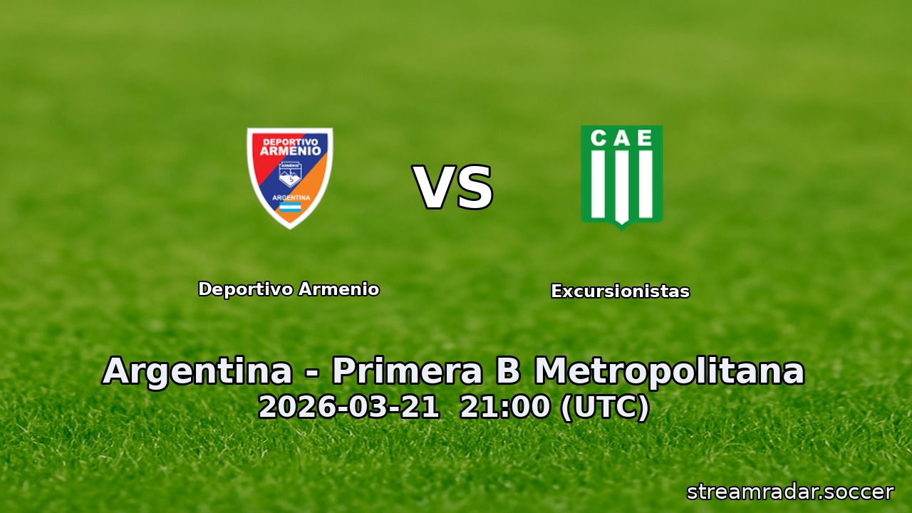 Deportivo Armenio vs Excursionistas