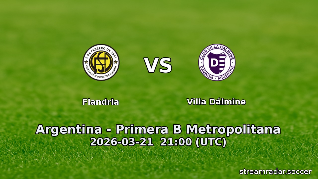 Flandria vs Villa Dálmine