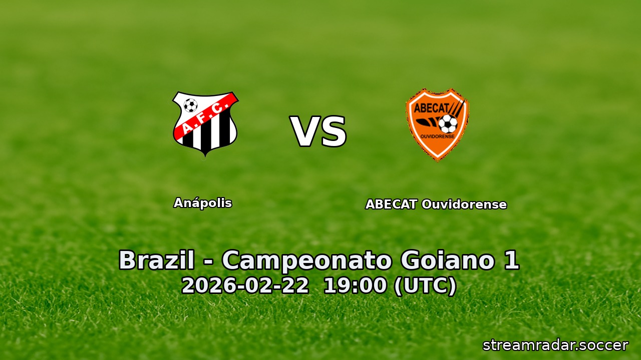 Anápolis vs ABECAT Ouvidorense