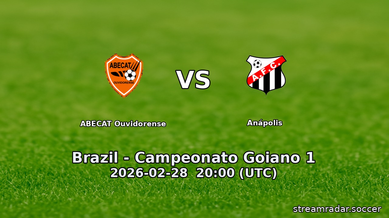 ABECAT Ouvidorense vs Anápolis