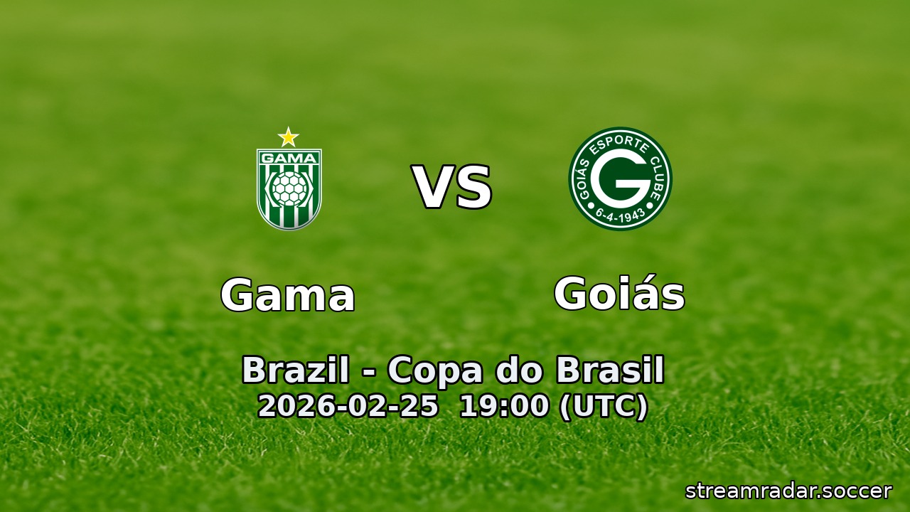 Gama vs Goiás
