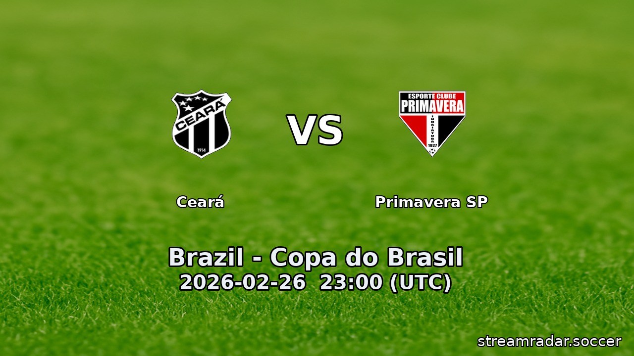 Ceará vs Primavera SP