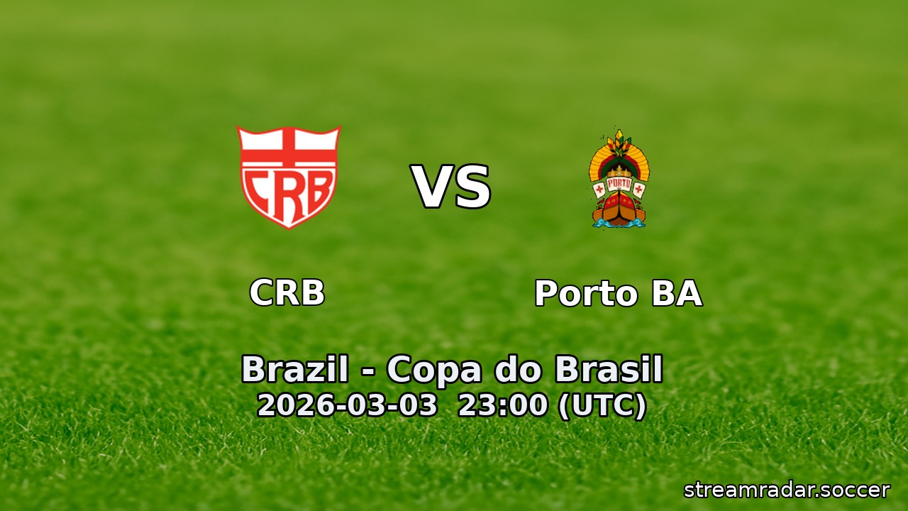 CRB vs Porto BA
