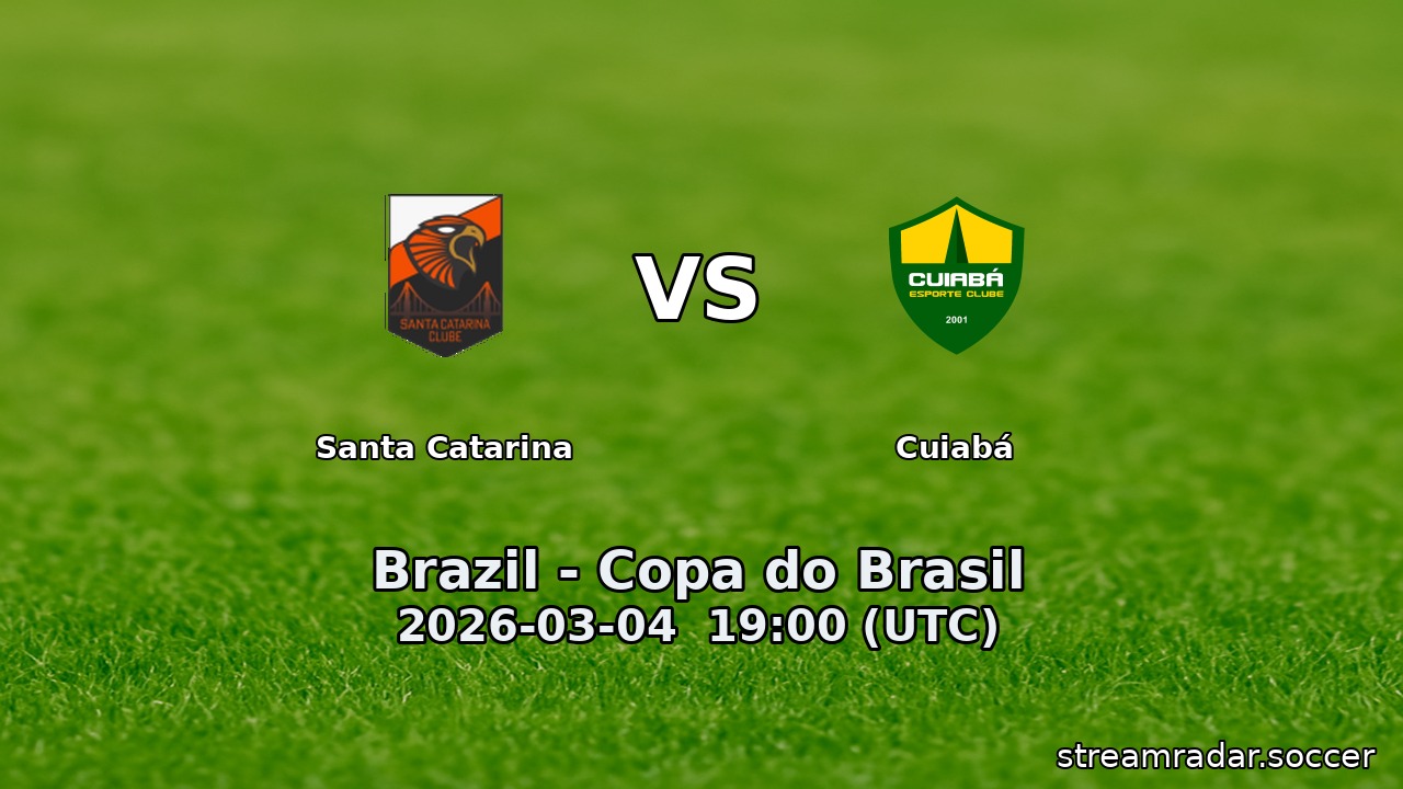 Santa Catarina vs Cuiabá