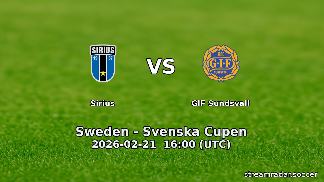Sirius vs GIF Sundsvall