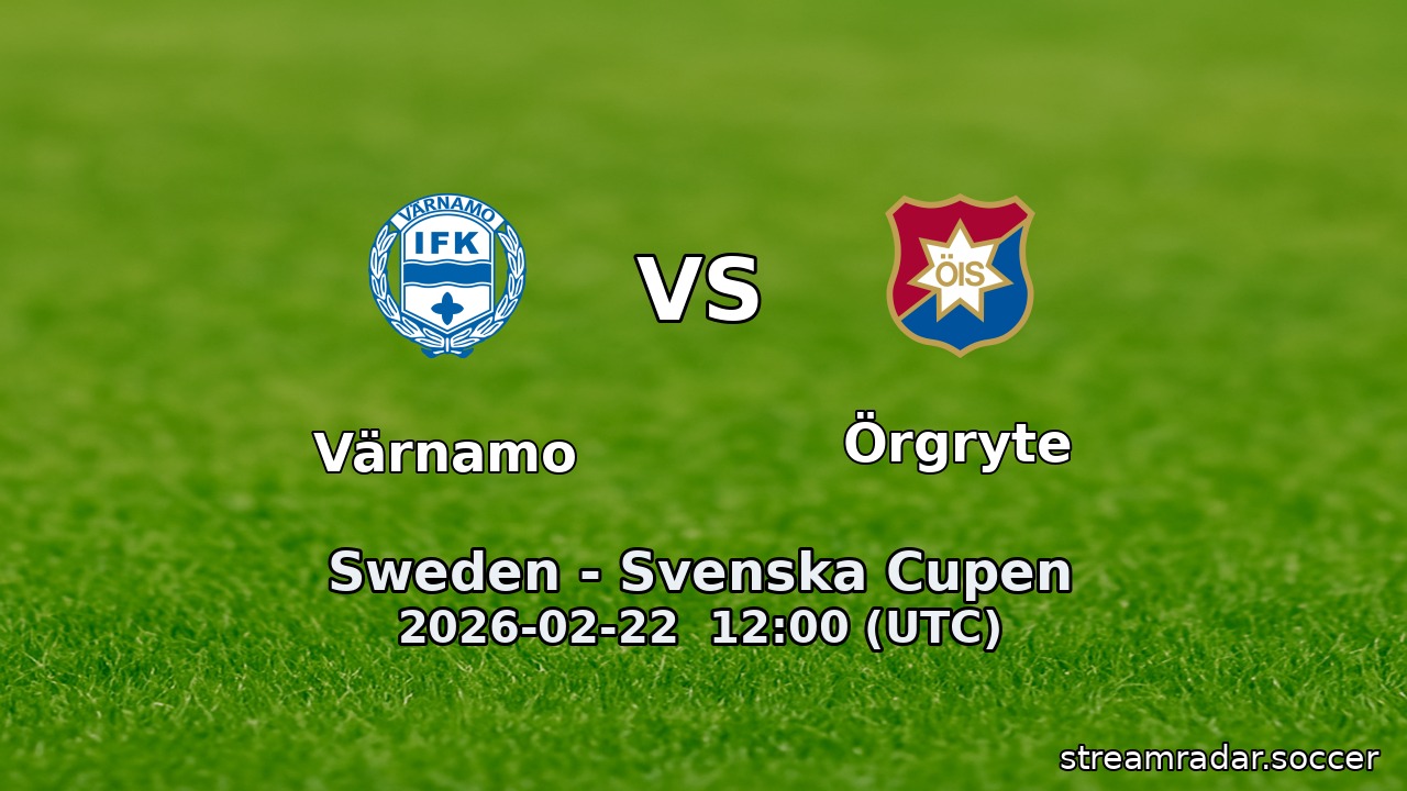 Värnamo vs Örgryte