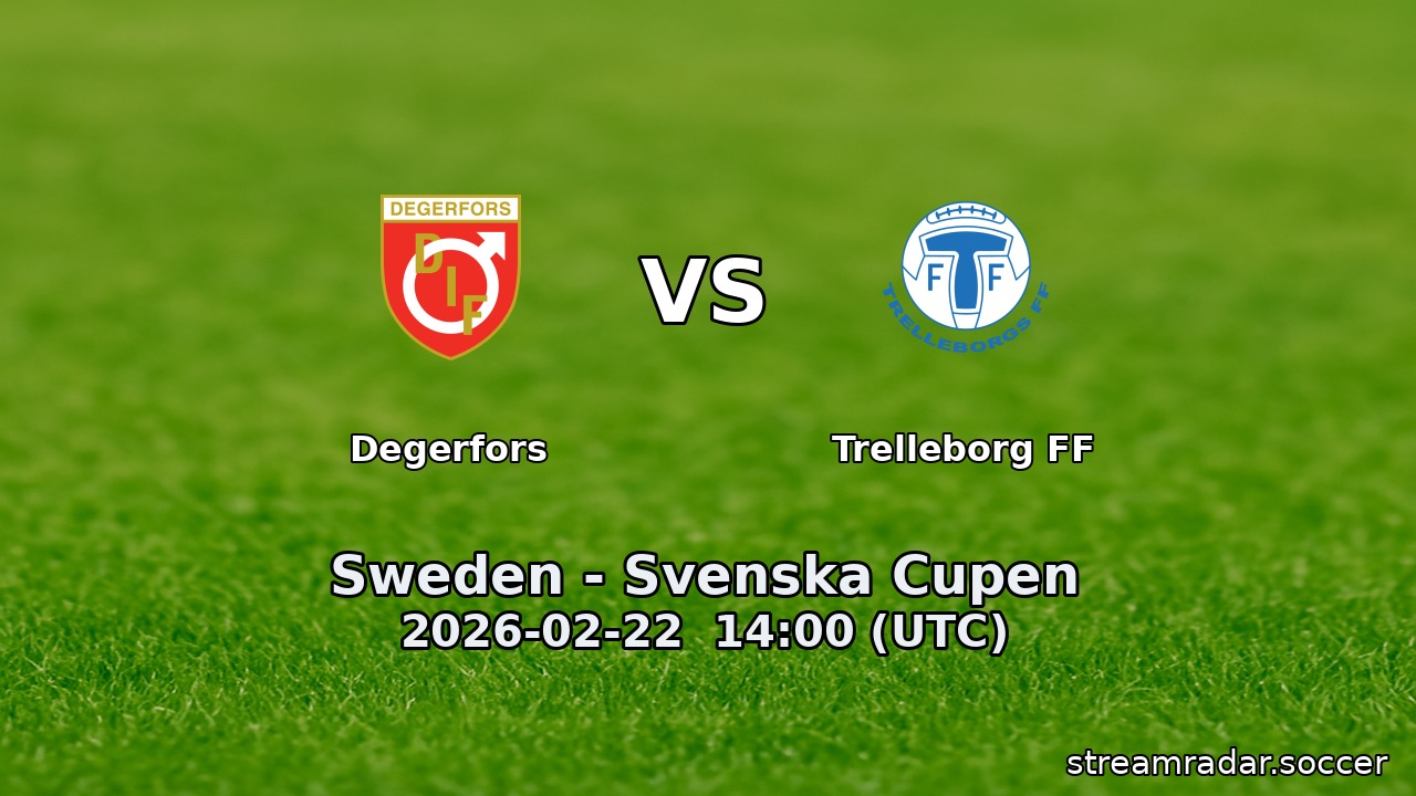 Degerfors vs Trelleborg FF