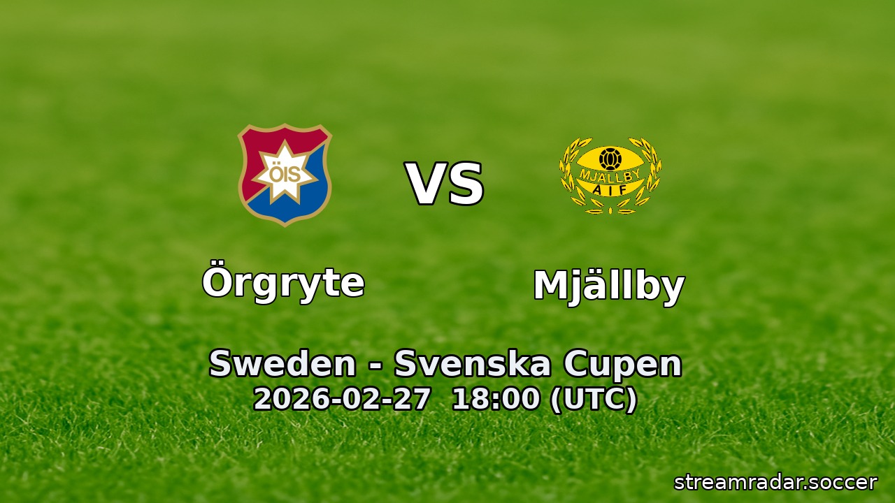 Örgryte vs Mjällby