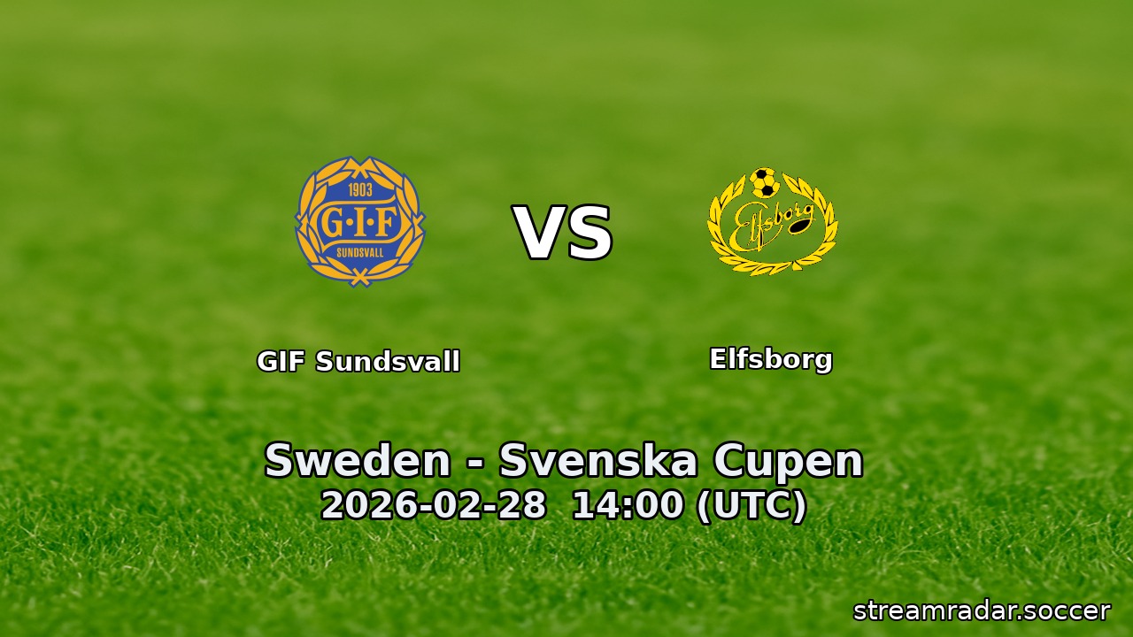 GIF Sundsvall vs Elfsborg