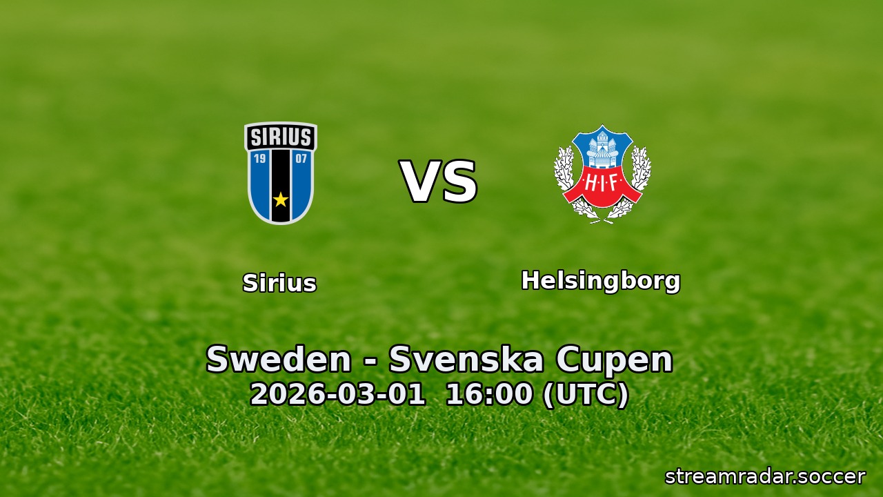 Sirius vs Helsingborg