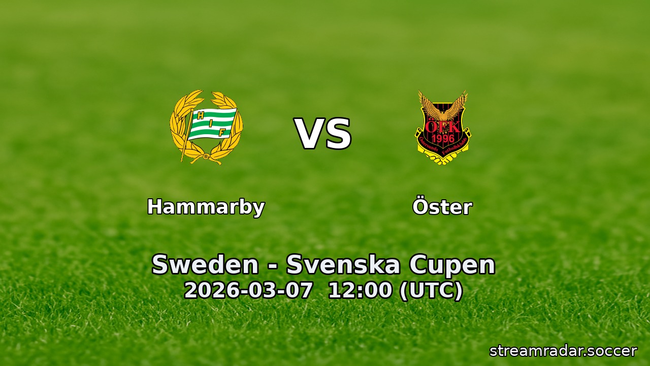 Hammarby vs Öster