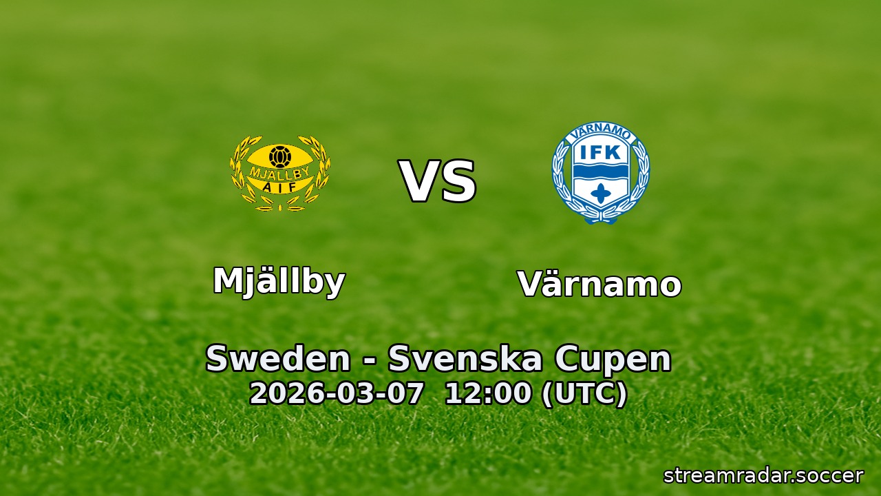 Mjällby vs Värnamo