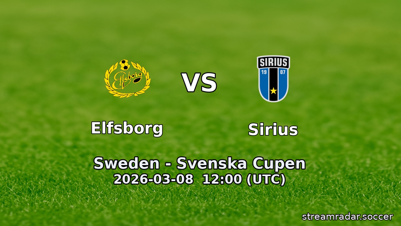Elfsborg vs Sirius