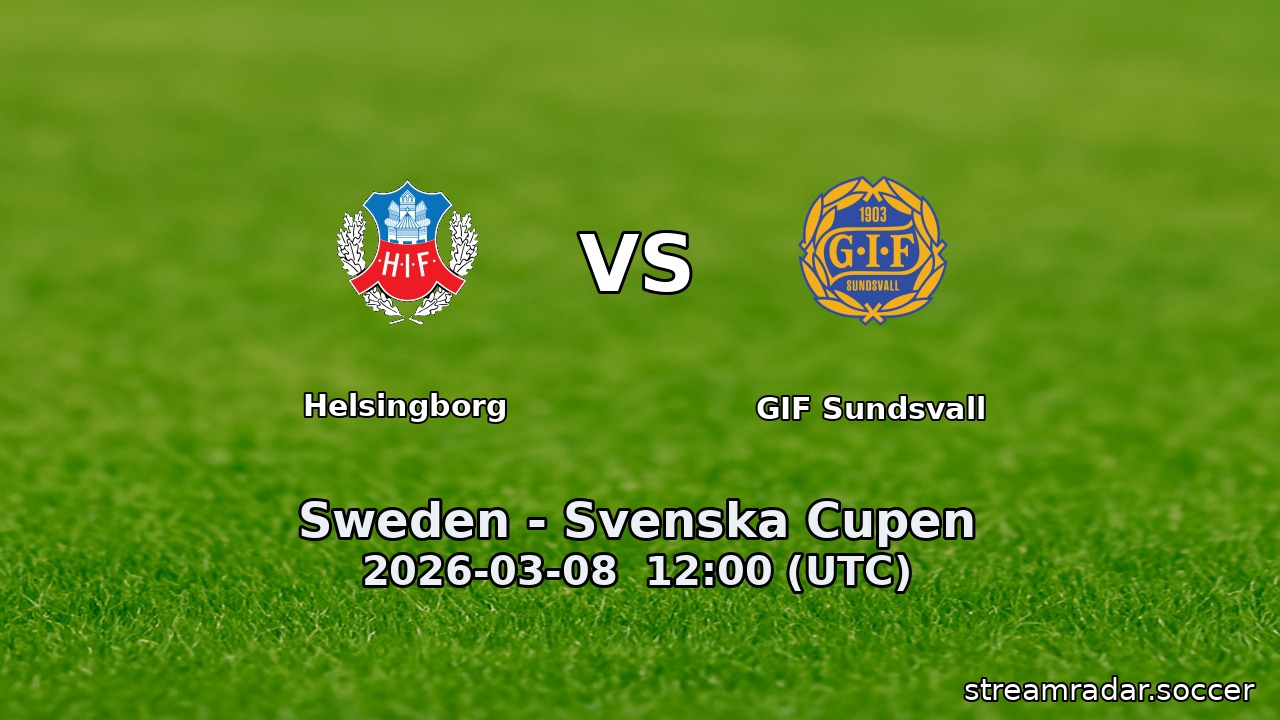 Helsingborg vs GIF Sundsvall