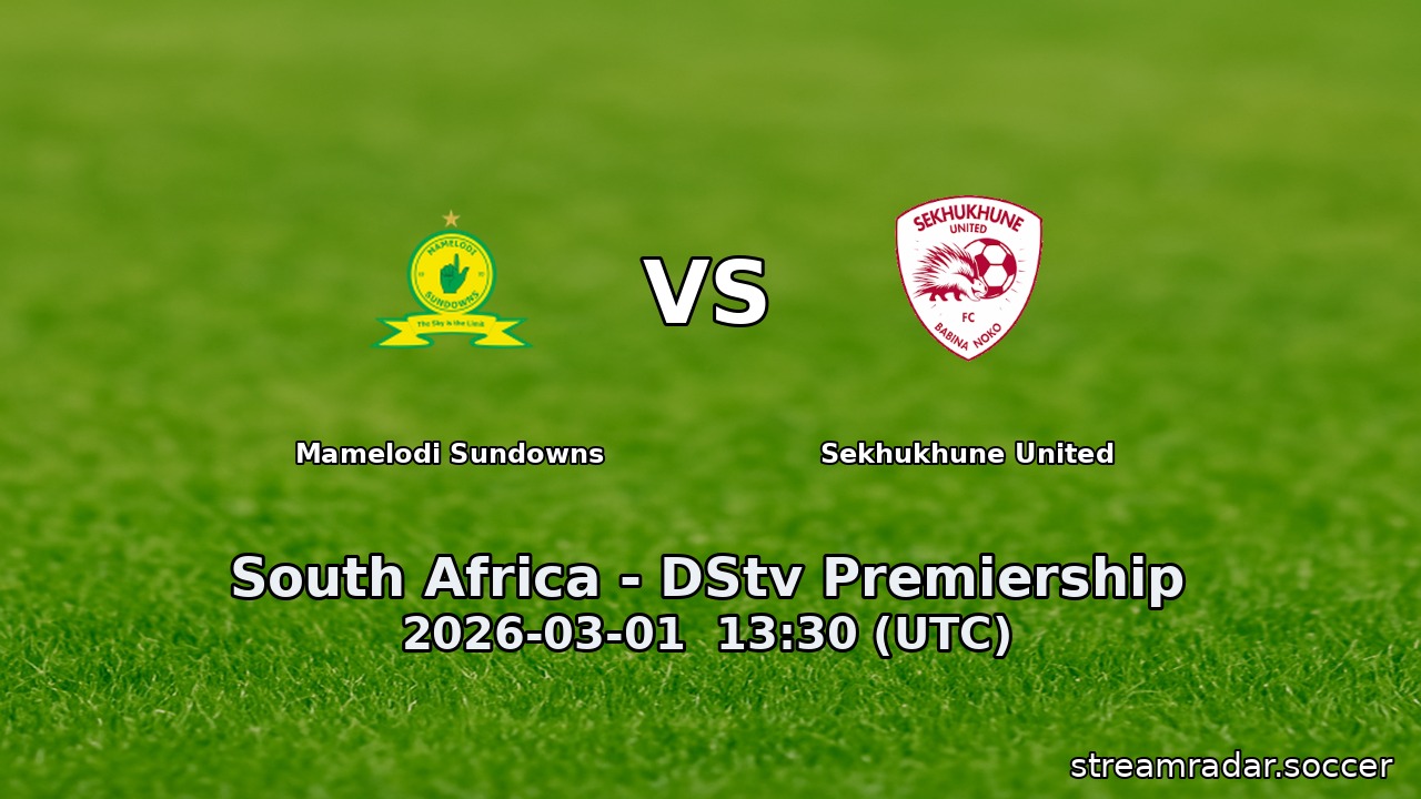 Mamelodi Sundowns vs Sekhukhune United