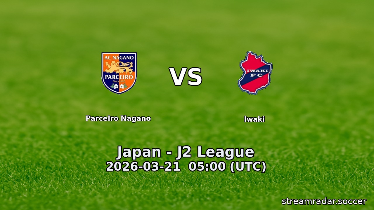 Parceiro Nagano vs Iwaki