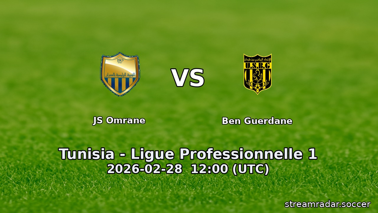 JS Omrane vs Ben Guerdane