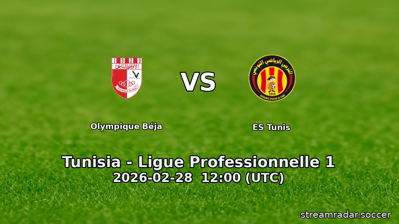 Olympique Béja vs ES Tunis