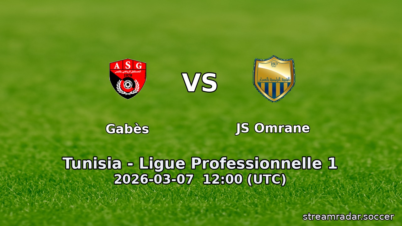 Gabès vs JS Omrane