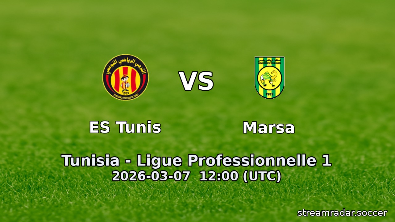 ES Tunis vs Marsa