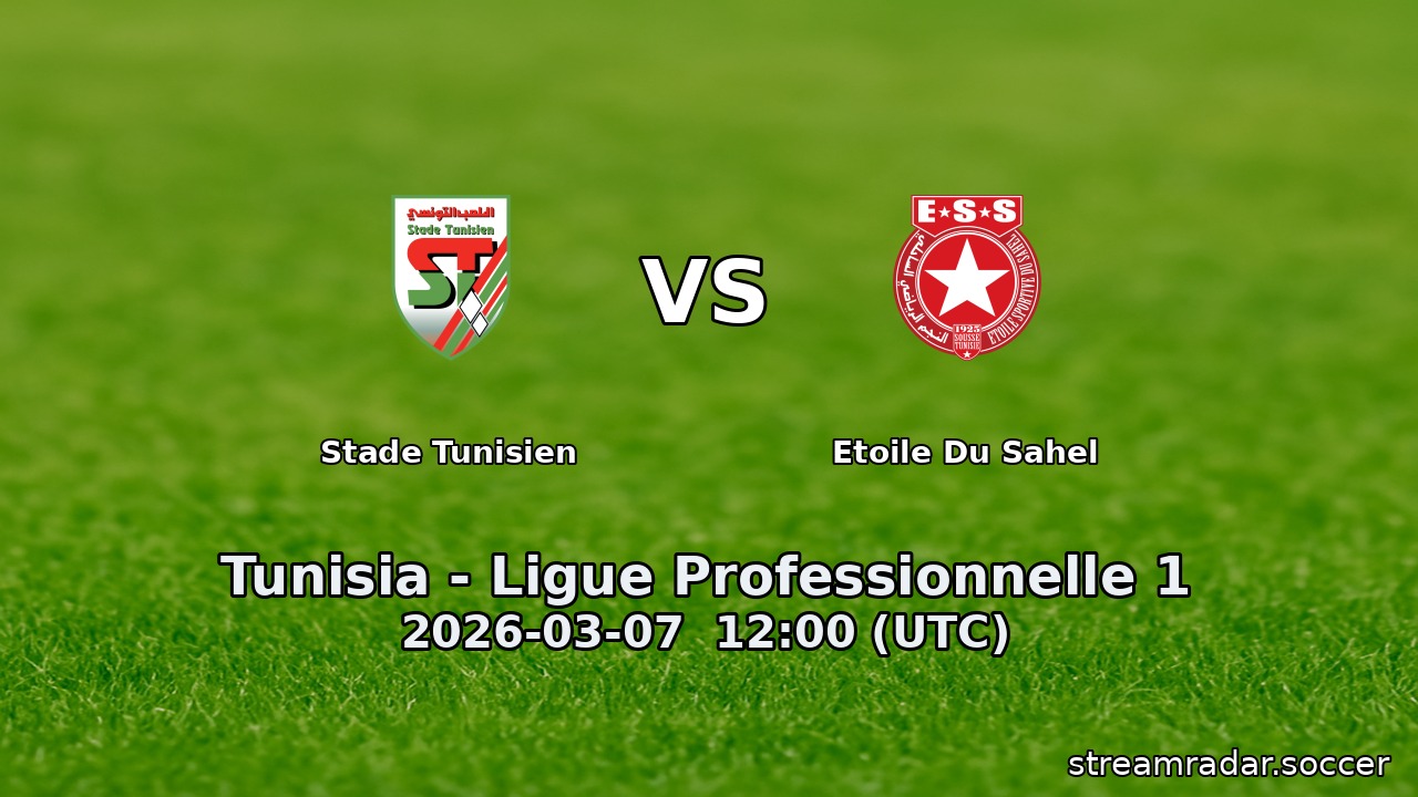 Stade Tunisien vs Etoile Du Sahel