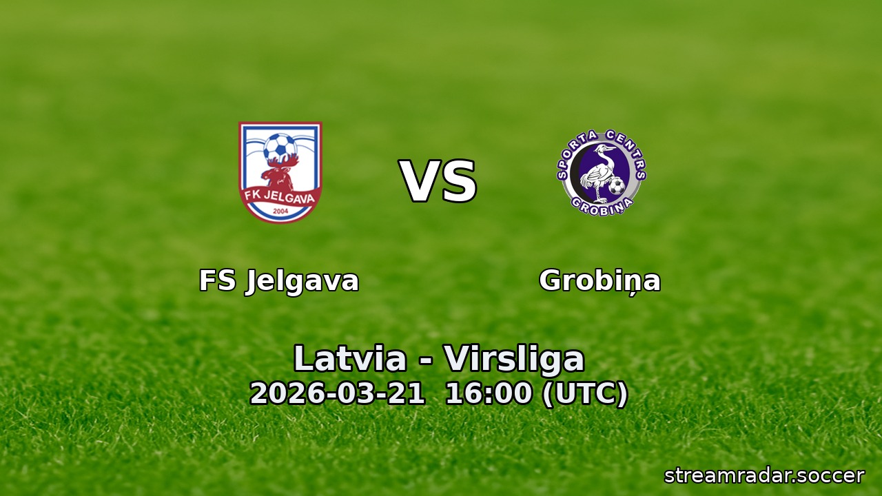 FS Jelgava vs Grobiņa