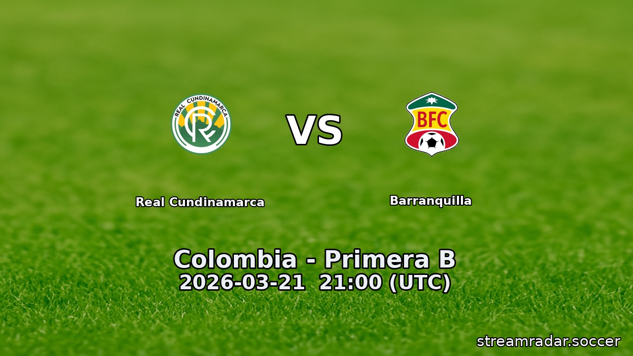 Real Cundinamarca vs Barranquilla