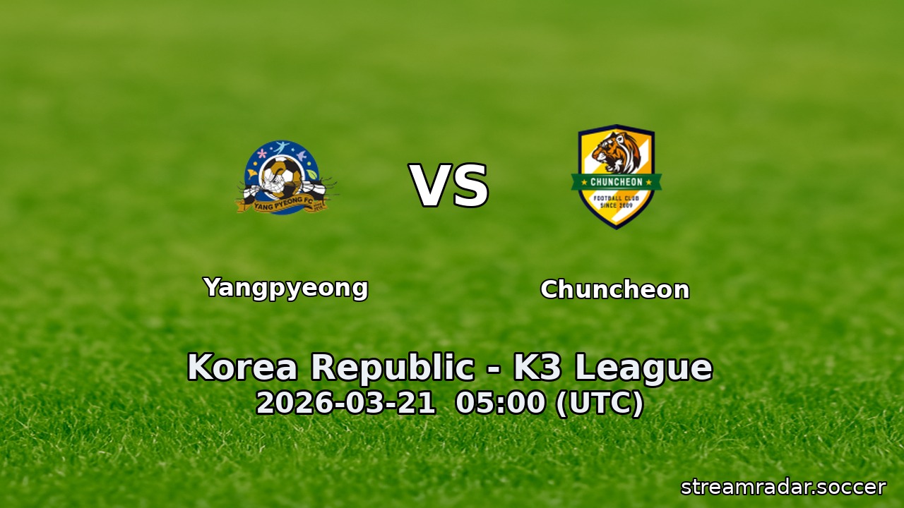 Yangpyeong vs Chuncheon