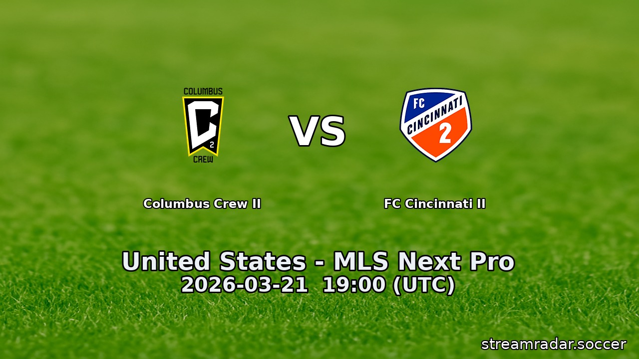 Columbus Crew II vs FC Cincinnati II