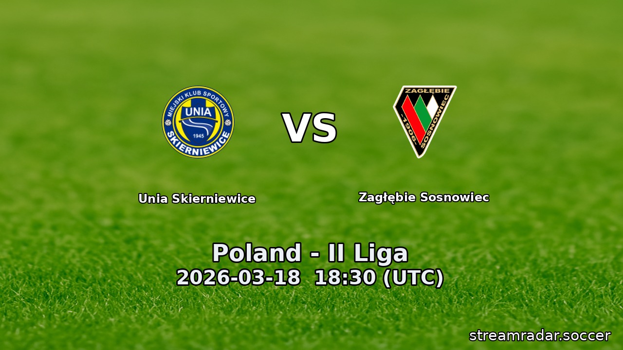 Unia Skierniewice vs Zagłębie Sosnowiec
