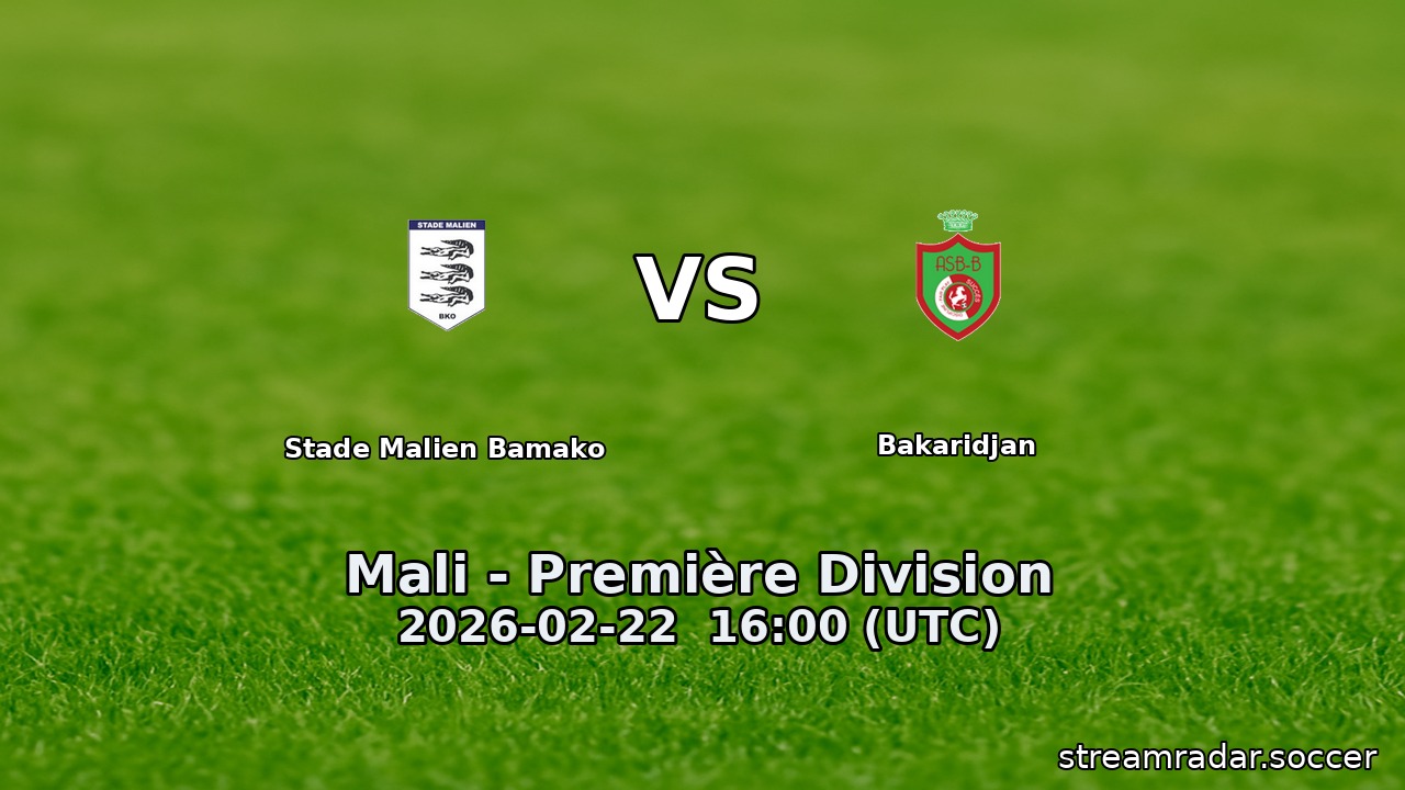 Stade Malien Bamako vs Bakaridjan