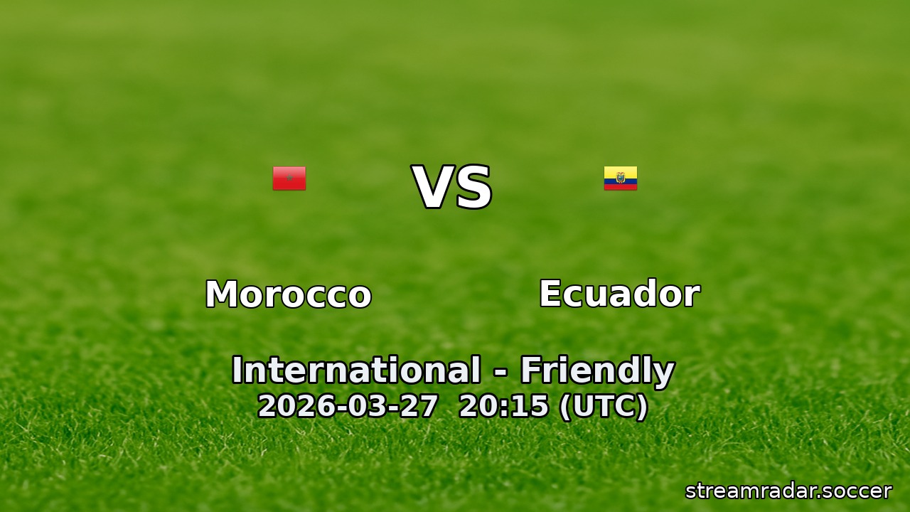 Morocco vs Ecuador