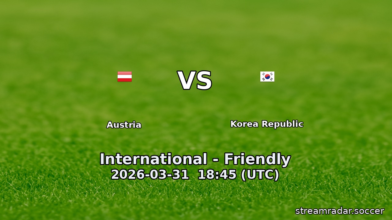 Austria vs Korea Republic