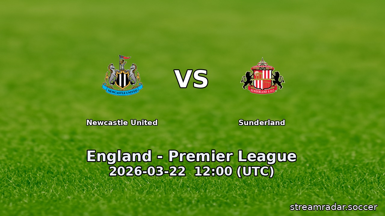 Newcastle United vs Sunderland