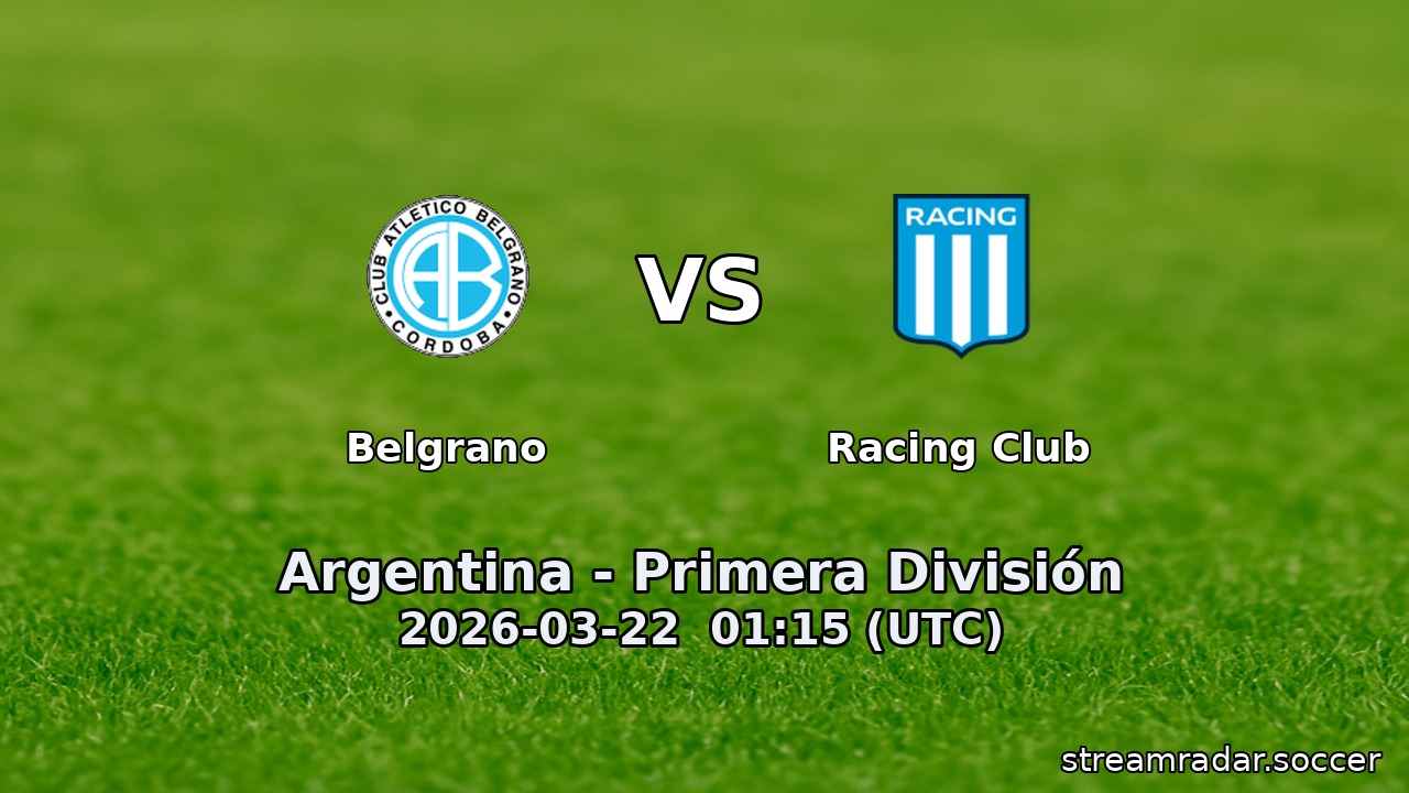 Belgrano vs Racing Club