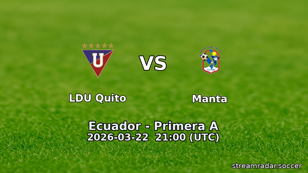 LDU Quito vs Manta