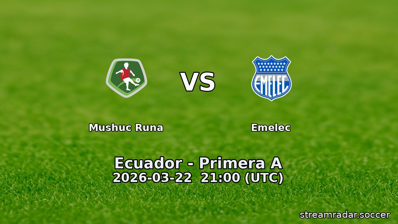 Mushuc Runa vs Emelec
