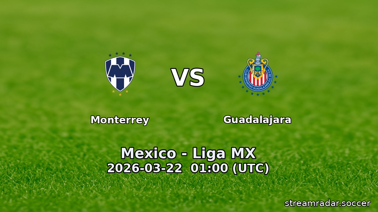Monterrey vs Guadalajara