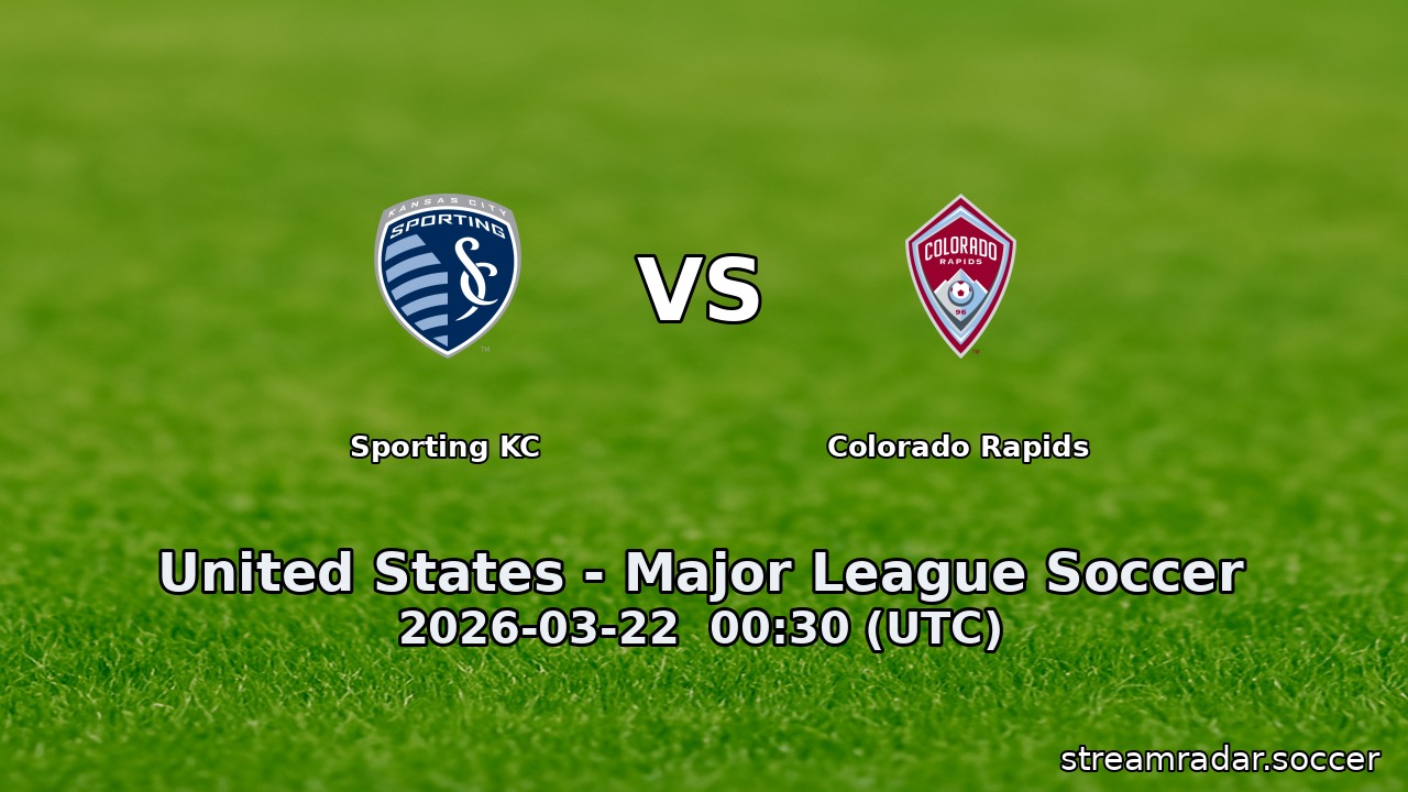 Sporting KC vs Colorado Rapids