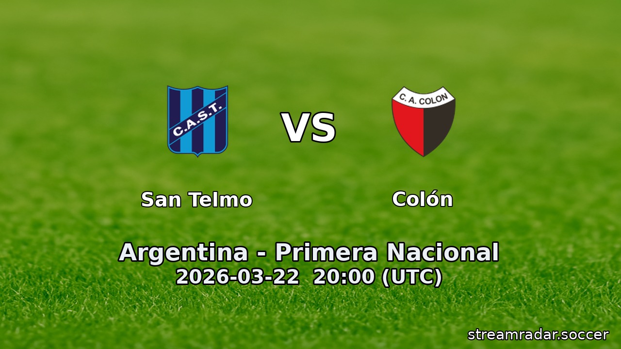 San Telmo vs Colón
