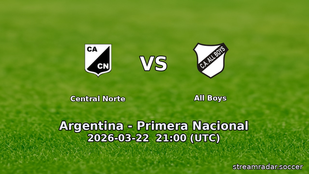 Central Norte vs All Boys
